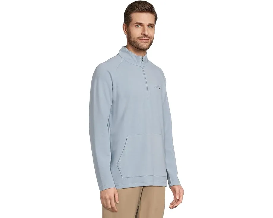 Толстовка TravisMathew Performance Waffle с полузастежкой и карманом кенгуру