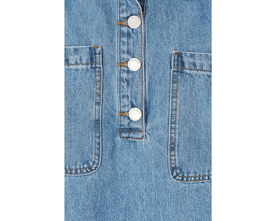 Blank NYC платье Easy Goer Denim Dress из денима с короткими рукавами