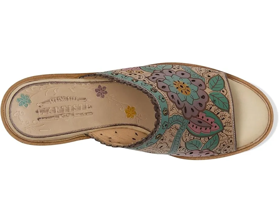 Сандалии L'Artiste by Spring Step Calle с лазерной резкой и ажурным каблуком