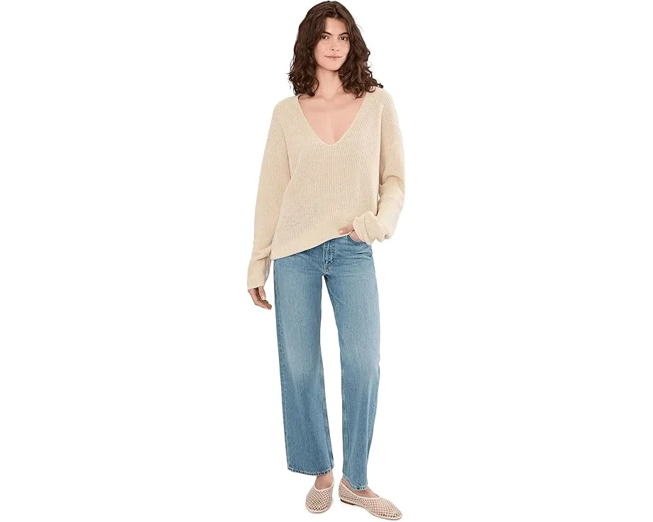 Свитер Miramar Linen с глубоким V-вырезом от Faherty