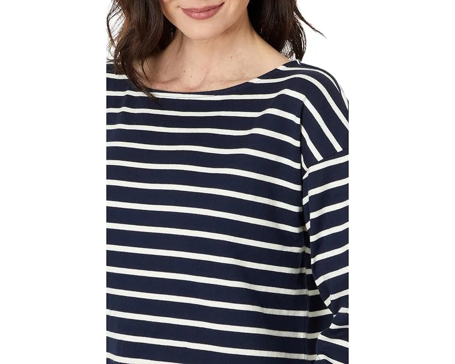 Блузка L.L.Bean Heritage Mariner Boatneck с рукавом 3/4 и полоской
