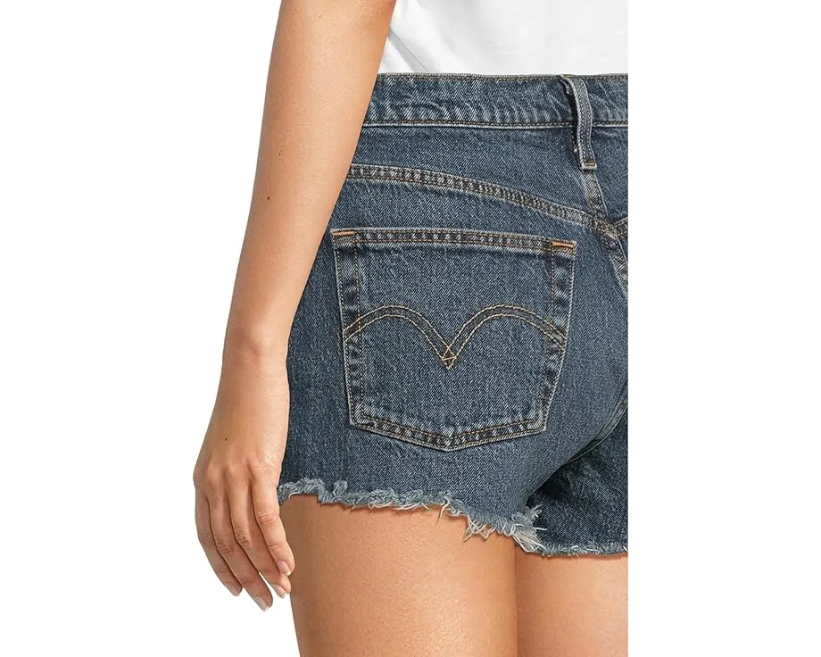Шорты Levi's Womens 501 с высокой посадкой и рваным краем