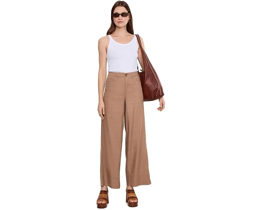 Широкие брюки Petite Five-Pocket из стрейч-льна с технологией Lift Tuck от NYDJ