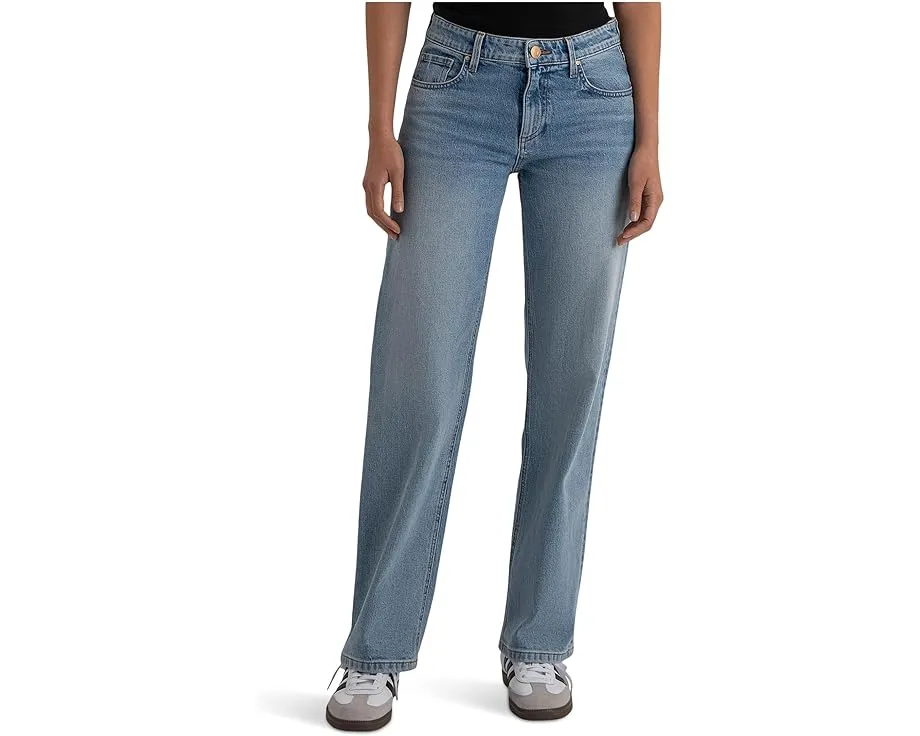 Джинсы KUT from the Kloth Selena Baggy Low Rise Straight Leg с низкой посадкой