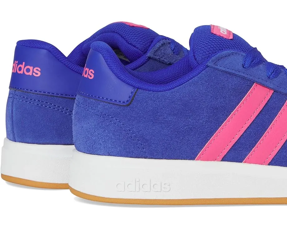 Кроссовки Adidas Grand Court 00S из замшевой кожи с пухлым язычком для детей