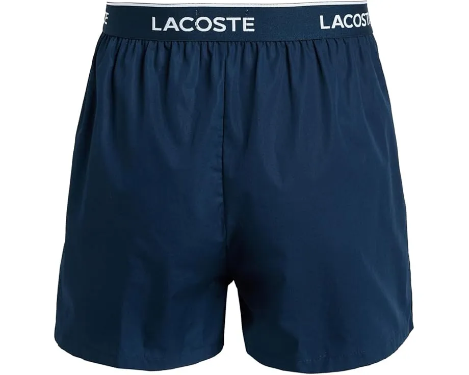 Набор из 3 боксеров Lacoste из хлопкового поплина