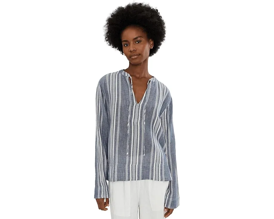 Faherty топ Dune Cotton Gauze Harbor из хлопка