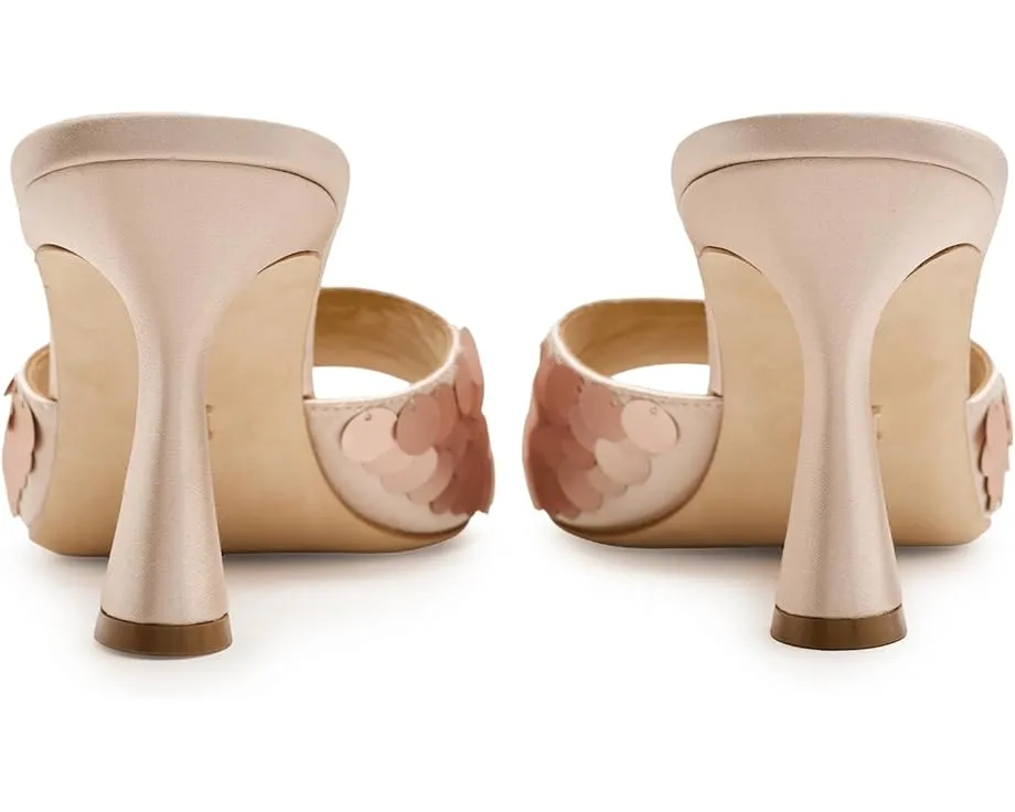 Босоножки Badgley Mischka Winika на устойчивом каблуке с пайетками и открытым носком