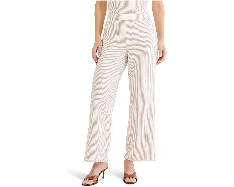 Широкие брюки NIC+ZOE Petite из марлевки в полоску с эластичной талией