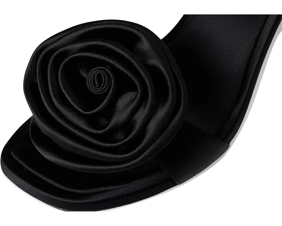 Сандалии Janelle с переплетением и цветком из шелка Badgley Mischka