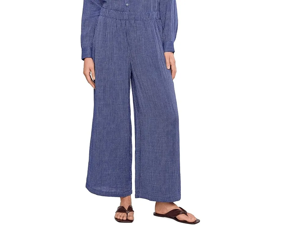 Полосатые брюки Eileen Fisher из органической марли
