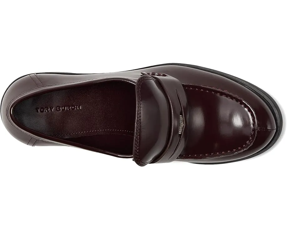 Туфли Tory Burch Classic Heel Lug Loafers 50 мм на тракторной подошве