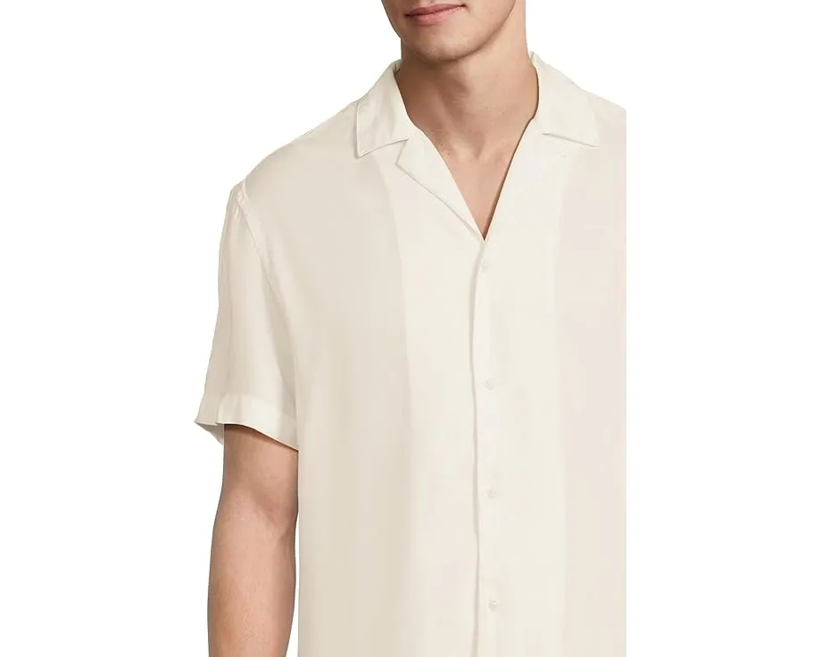 Рубашка Chubbies The Ivory Lotus из вискозы с открытым воротником