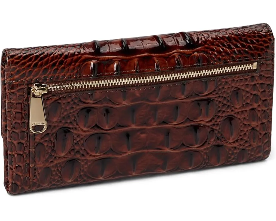 Кошелек Brahmin Cordelia из кожи с крокодиловым тиснением