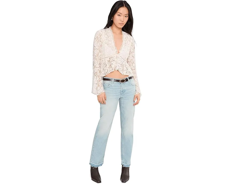 Джинсы Free People Up All Hours Slim с расклешенным низом