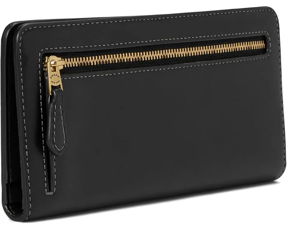 Кошелек COACH Essential Skinny из полотна с 12 слотами для карт