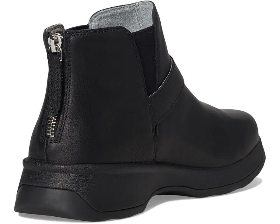 Зимние кожаные ботильоны Alegria Jerica на низком квадратном каблуке с молнией сзади