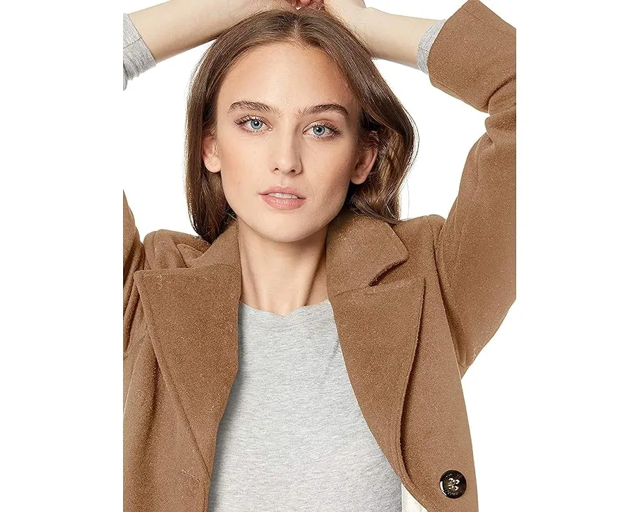 Пальто Calvin Klein Classic Cashmere Wool Blend с кашемиром и прорезными карманами