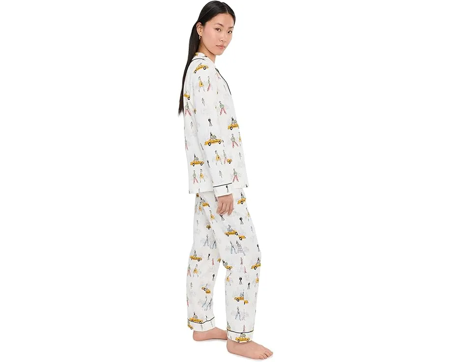 Комплект пижамы Bedhead PJs Classic с длинными рукавами из хлопкового трикотажа