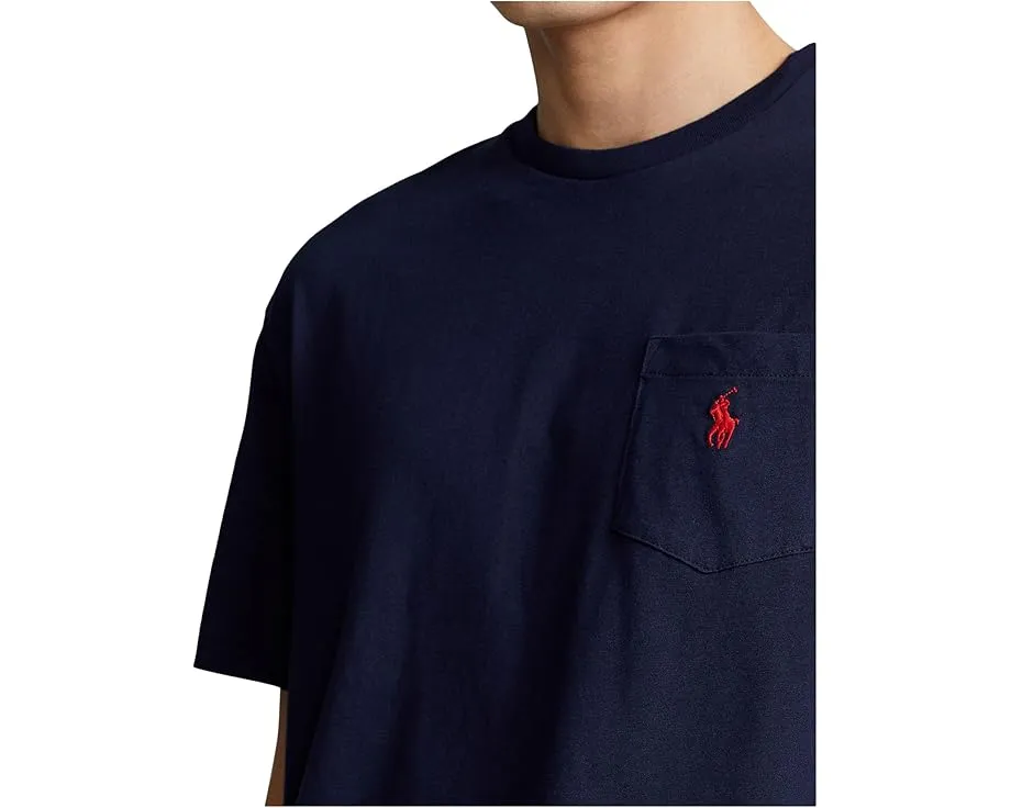 Классическая футболка Polo Ralph Lauren с карманом и вышитым пони