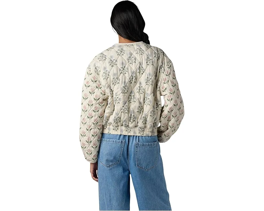 Куртка-бомбер Blank NYC Block Party стеганая с цветочным принтом
