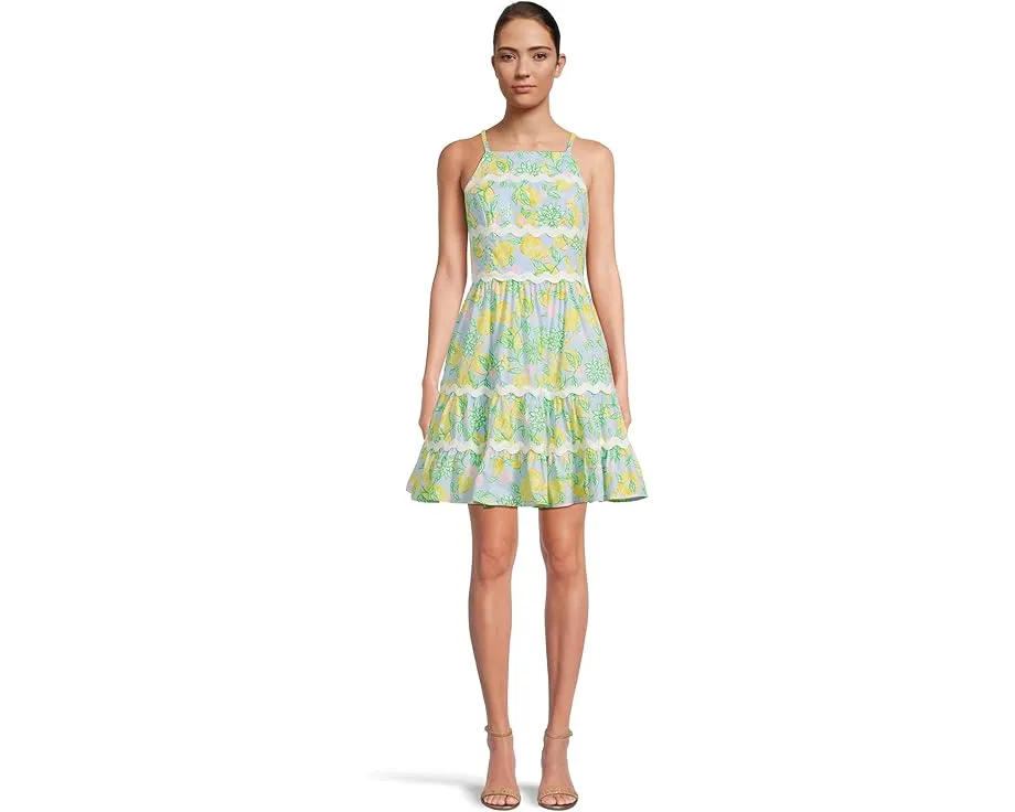 Платье Angelynn с цветочным принтом и многоярусной юбкой от Lilly Pulitzer