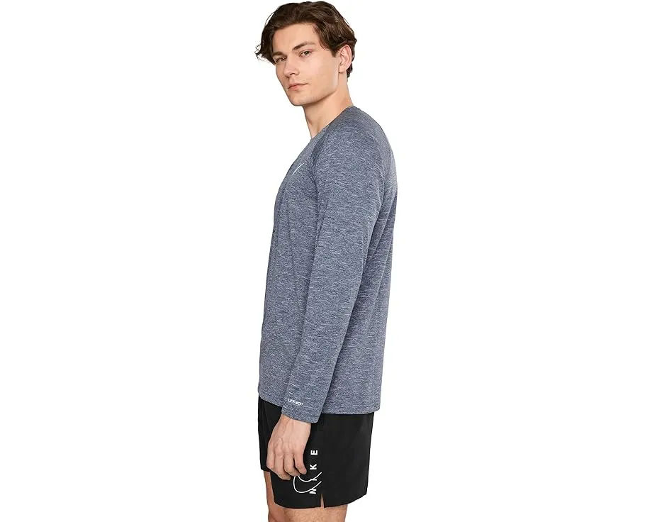 Футболка Nike для плавания Heather с длинным рукавом и технологией Dri-FIT