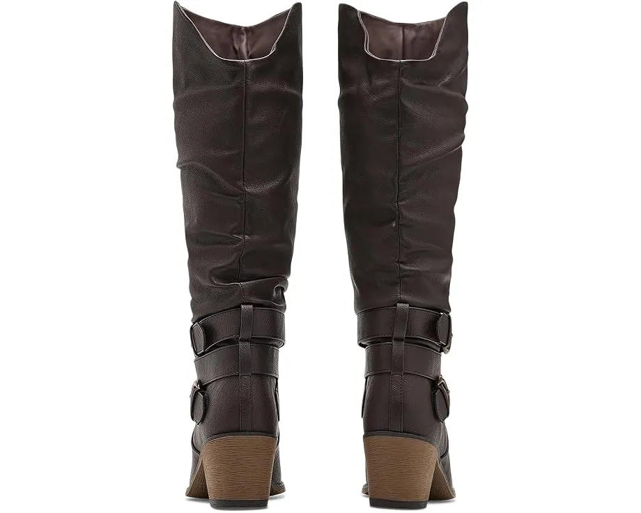 Сапоги Late от Journee Collection на скрытой платформе