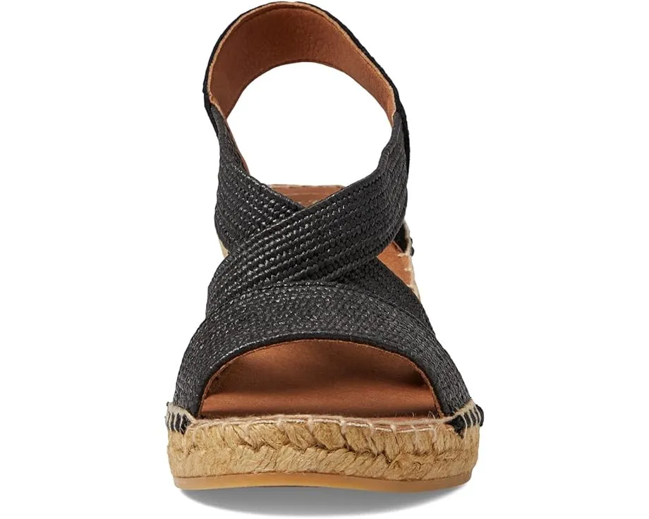 Toni Pons Susa-SP босоножки на танкетке с эластичными ремешками и круглым носком