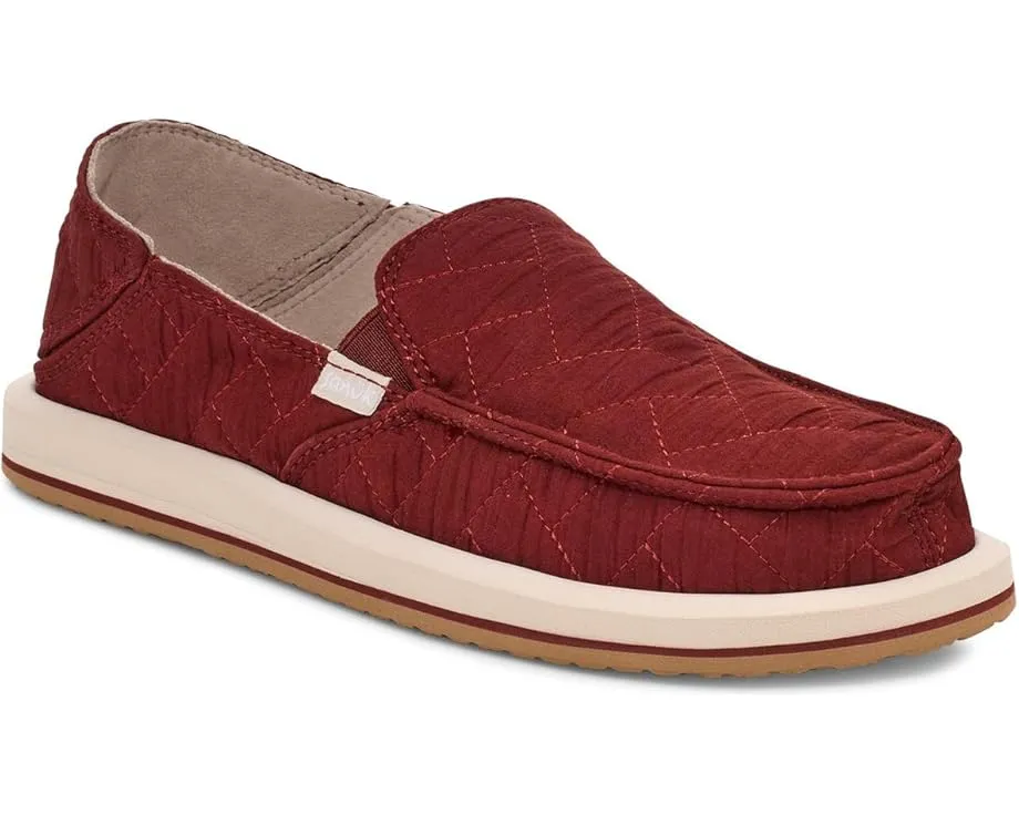 Sanuk Donna Quilted с стеганым верхом и стелькой Soft Top
