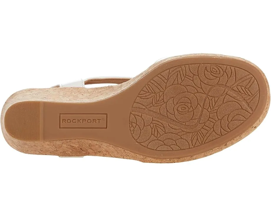 Босоножки Rockport Blanca на платформе с T-образной перемычкой и застежкой велкро