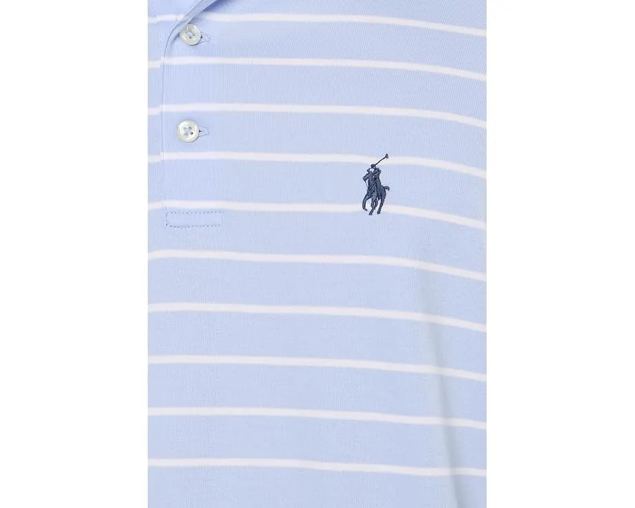 Классическая полосатая хлопковая поло Polo Ralph Lauren с мягким воротником