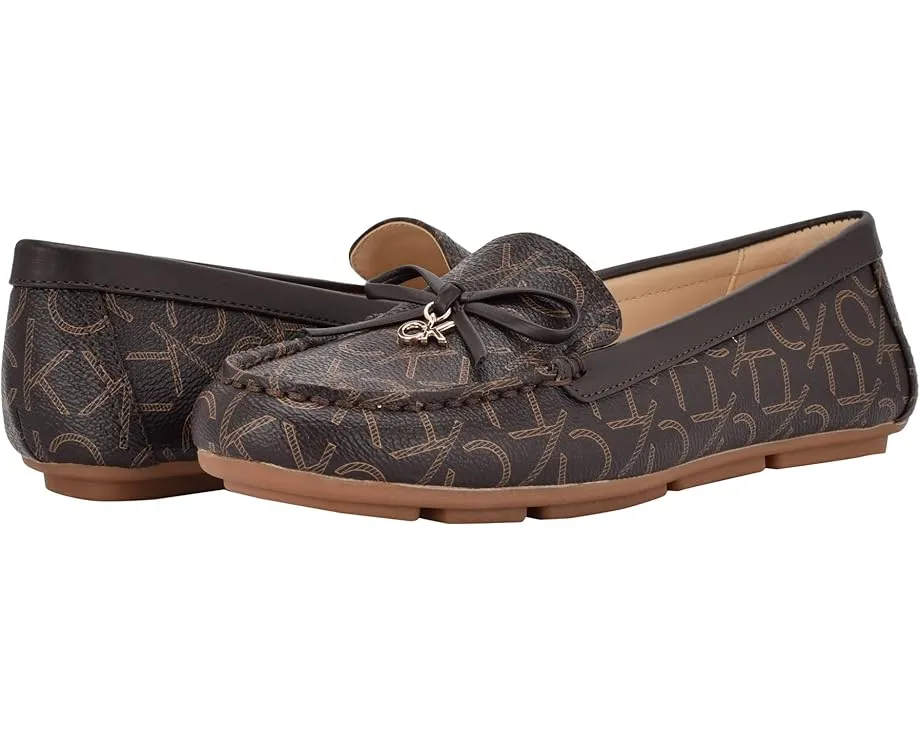 Loafers Calvin Klein Linca с бантом из искусственной кожи на резиновой подошве