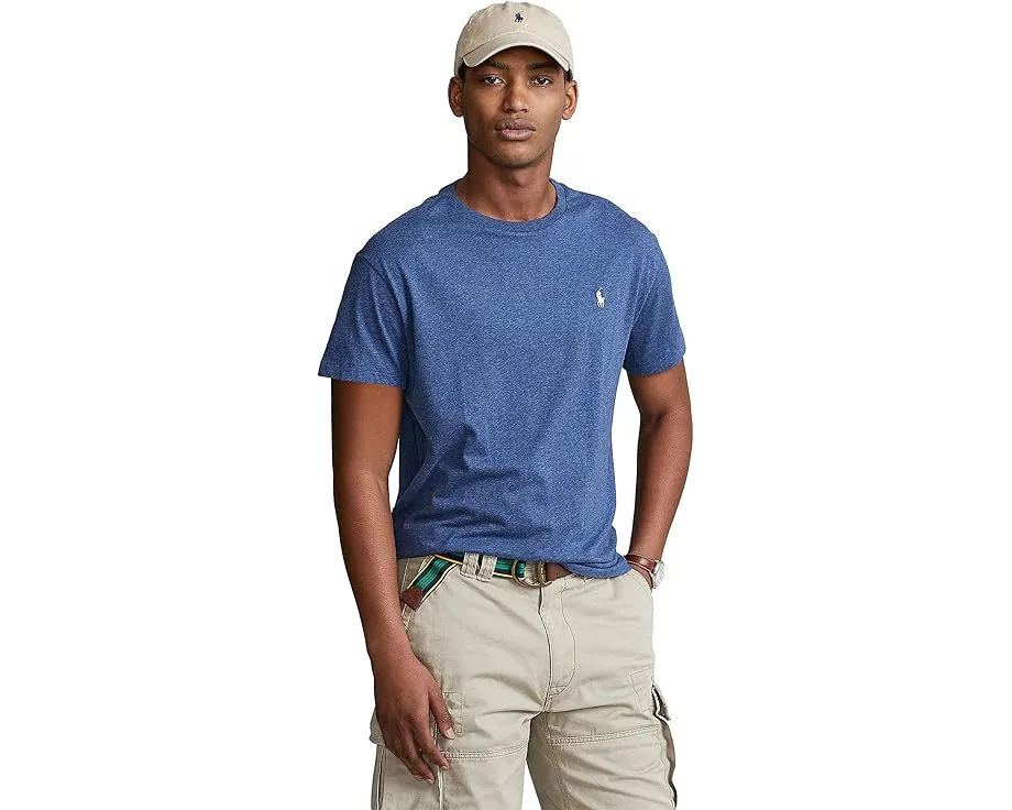Классическая футболка Polo Ralph Lauren с круглым вырезом и вышитым логотипом