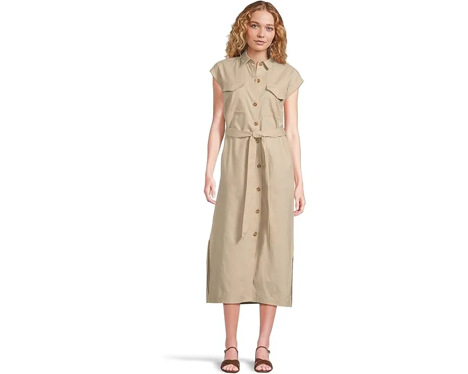 Платье макси Barbour Birdie без рукавов с поясом и карманами