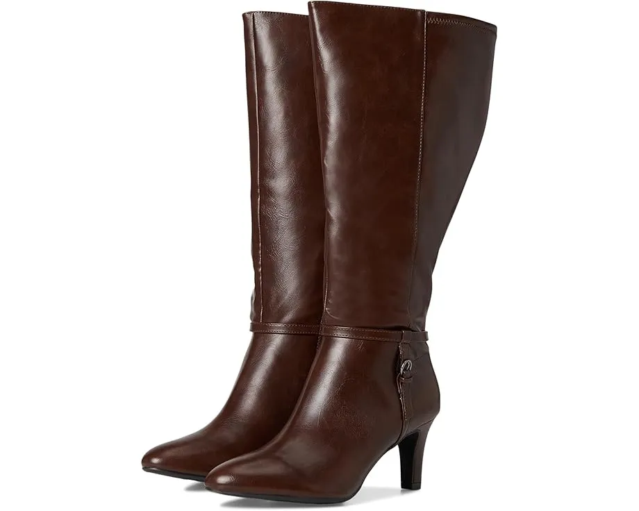 Ботинки LifeStride Galant Extra Wide Calf на шпильке с переработанными материалами