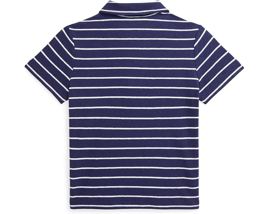 Поло из хлопка и льна Polo Ralph Lauren для малышей