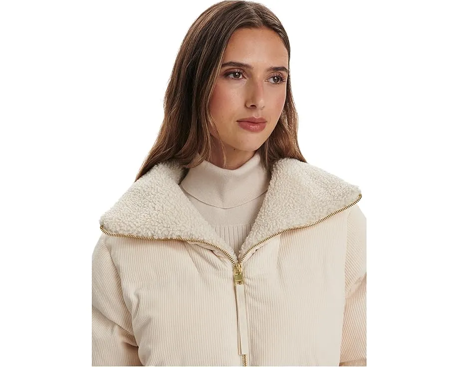 Пуховик Varley Brackley Cord с воротником из шерпы и регулируемым низом