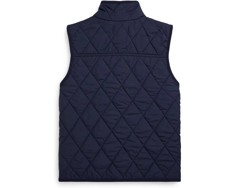 Polo Ralph Lauren Kids утепленная стеганая жилетка с флисовой подкладкой для детей постарше