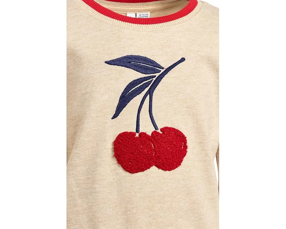 Детский свитшот Janie and Jack с аппликацией в виде вишенки