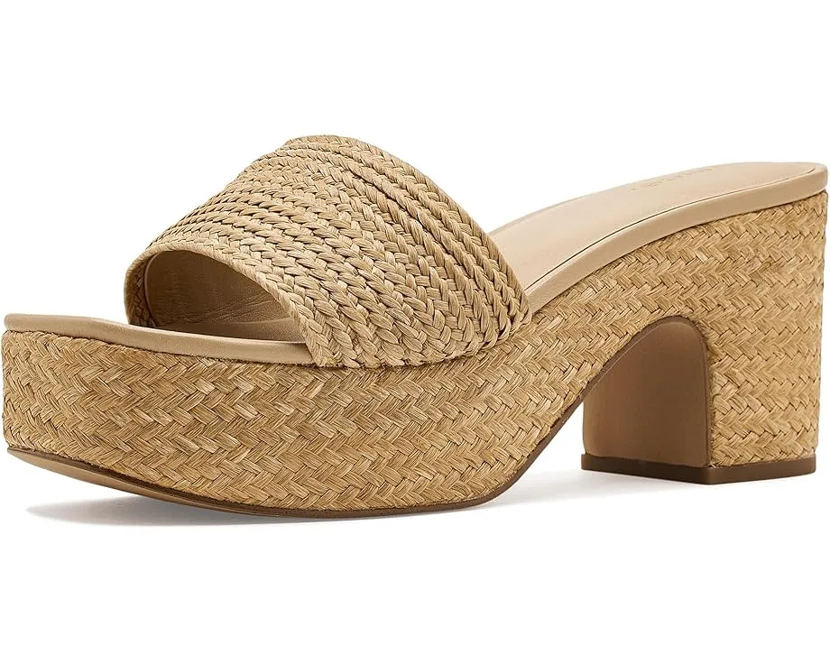 Сандалии Vince Clarita на платформе с плетением из рафии