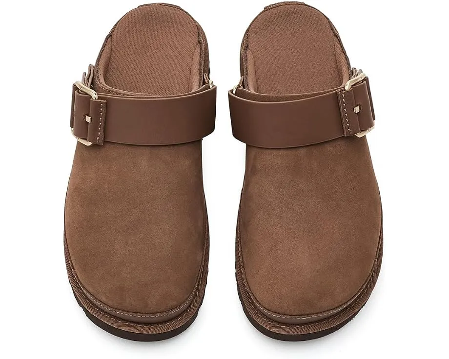 UGG Goldenstar Villa Clogs из нубука с регулируемым задним ремешком