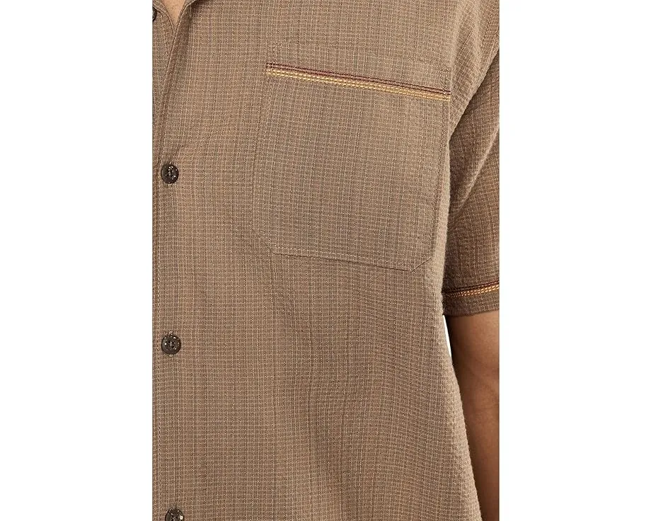 Hurley Lay Day Camp Рубашка с коротким рукавом и карманом на груди