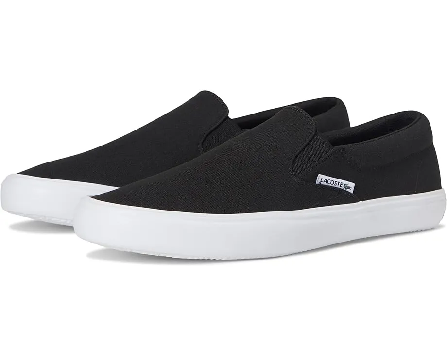 Lacoste Slip-On Base слипоны из хлопка с круглым носком