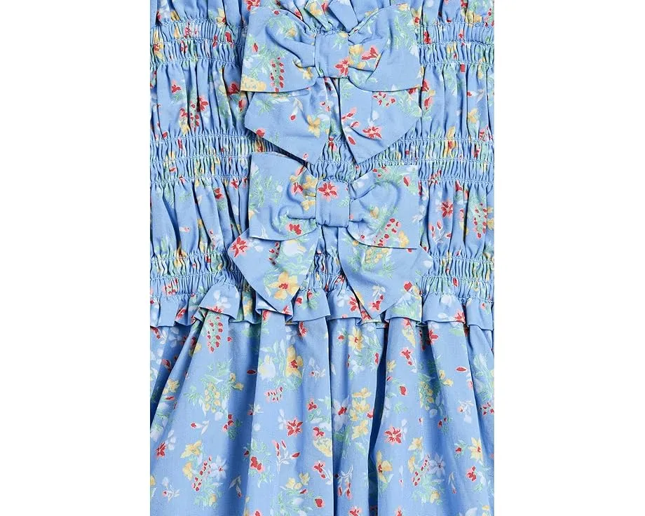 Детское платье с мелким цветочным принтом и присборенным лифом Janie and Jack