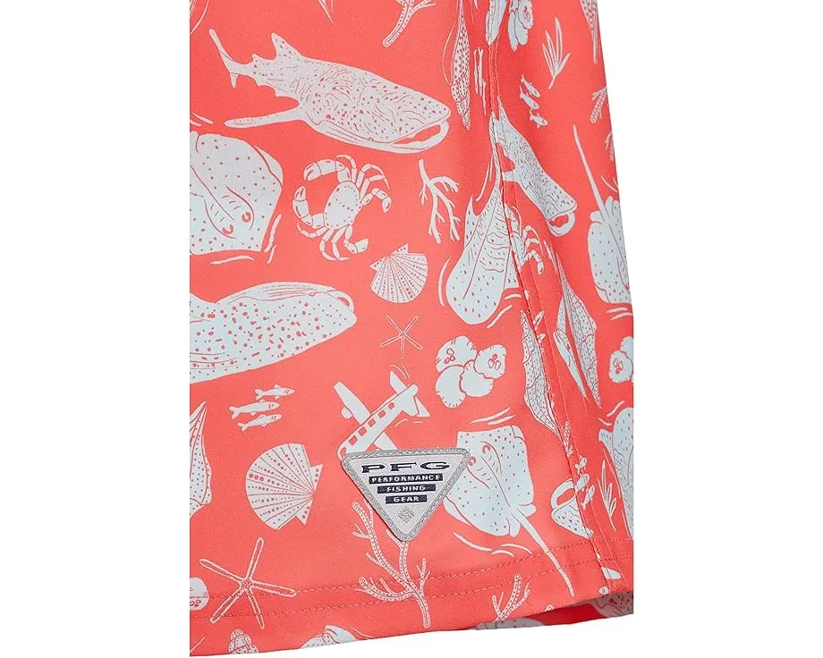 Водные шорты Columbia PFG Rambler Printed для детей с защитой от солнца UPF 50