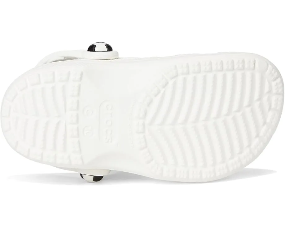 Crocs спортивные сабо Classic для малышей с футбольным принтом