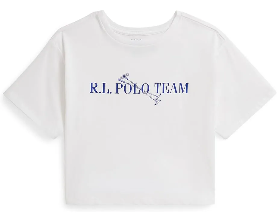 Объемная футболка Polo Team из хлопкового джерси для старших детей Polo Ralph Lauren