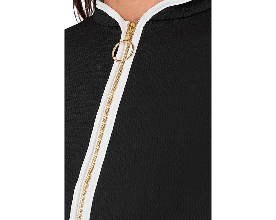 Топ-жилет Seafolly Beach Bound с длинными рукавами и молнией спереди