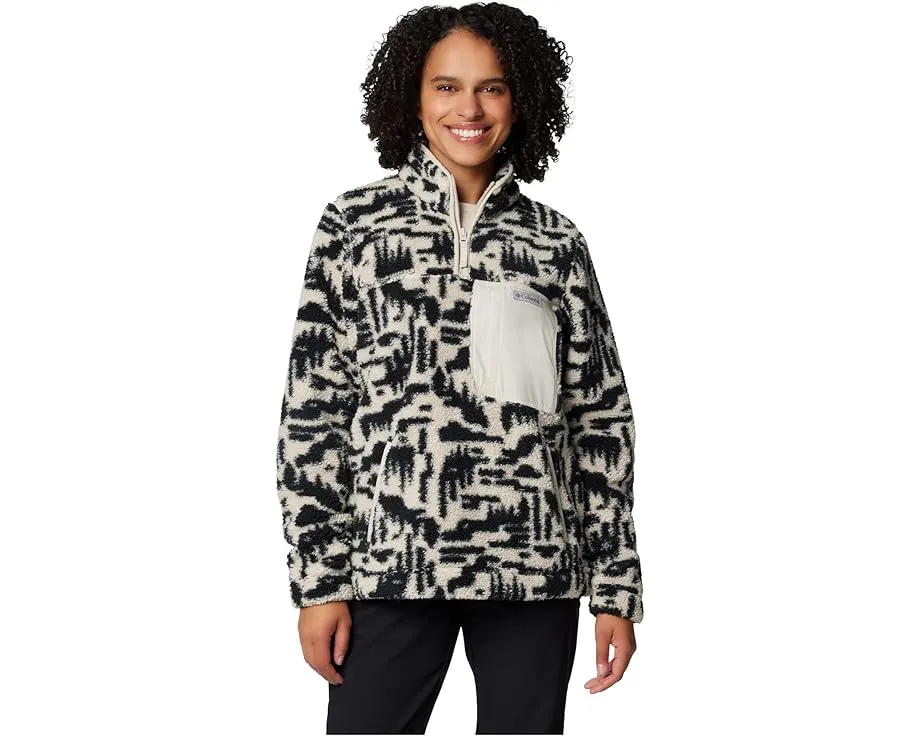 Куртка Columbia West Bend 1/4 Zip II с воротником стойкой и клетчатым принтом